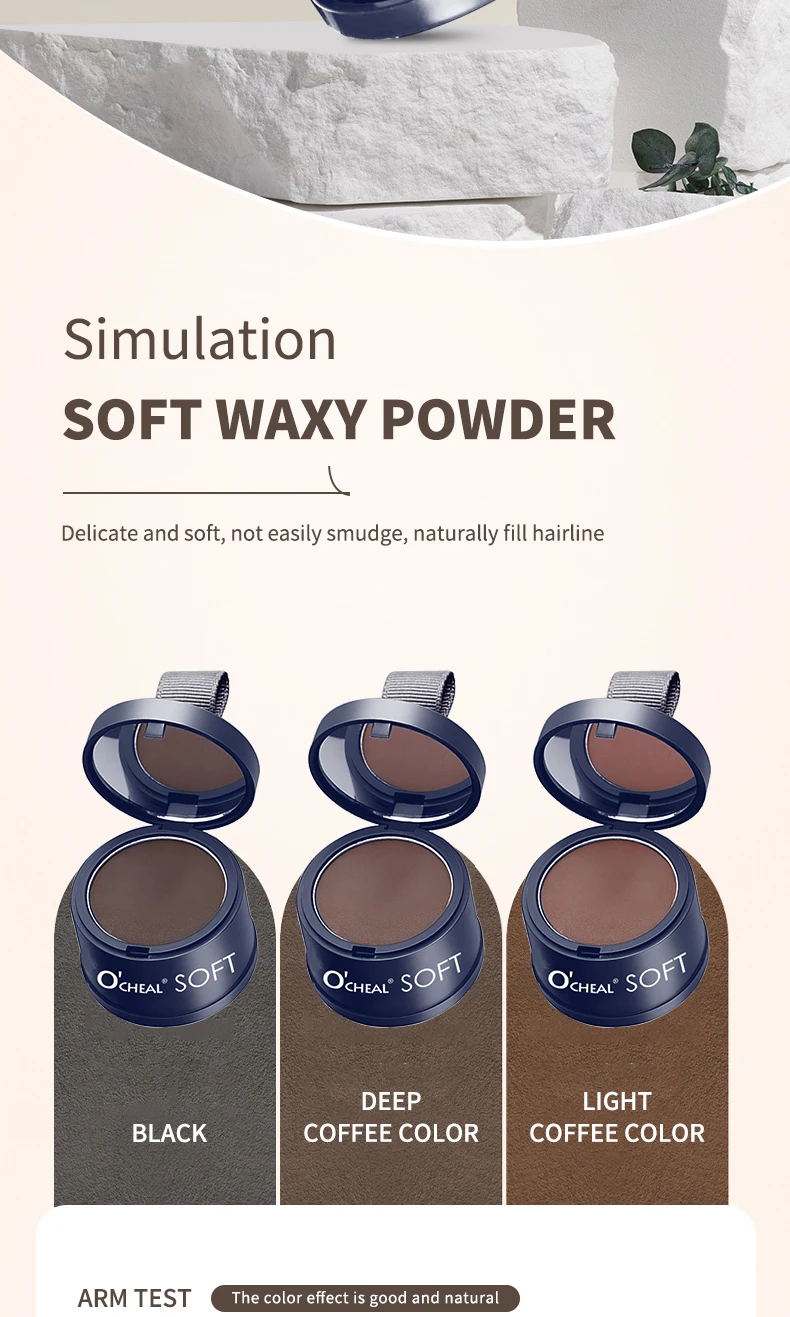 O'CHEAL Hairline Fluffy Powder Repair Volume Powder Shadow Shadow Powder Hair Concealer Coverage Fill Forehead Hairline – Detail 8