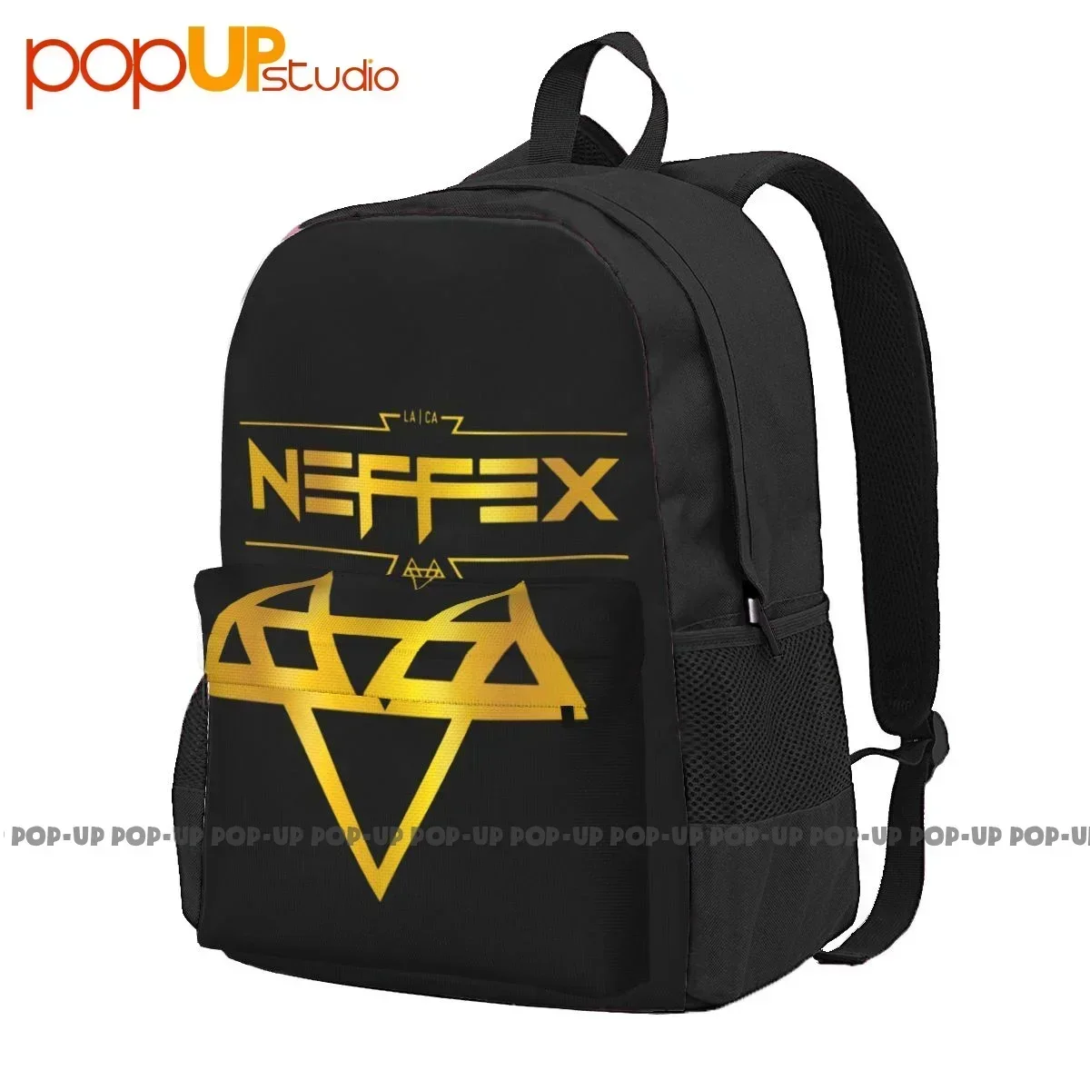Neffex Logo Gold Large Capacity Backpack Fashion Training Gym Tote Bag Clothes Backpacks