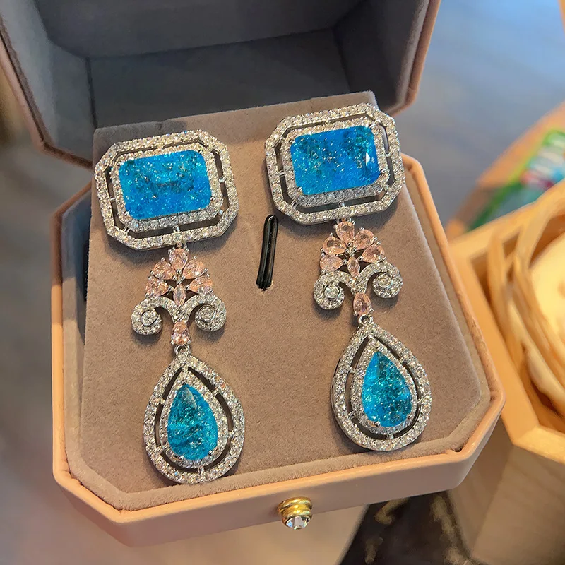 Bilincolor Exquisite Cubic Zircon Earrings for Women