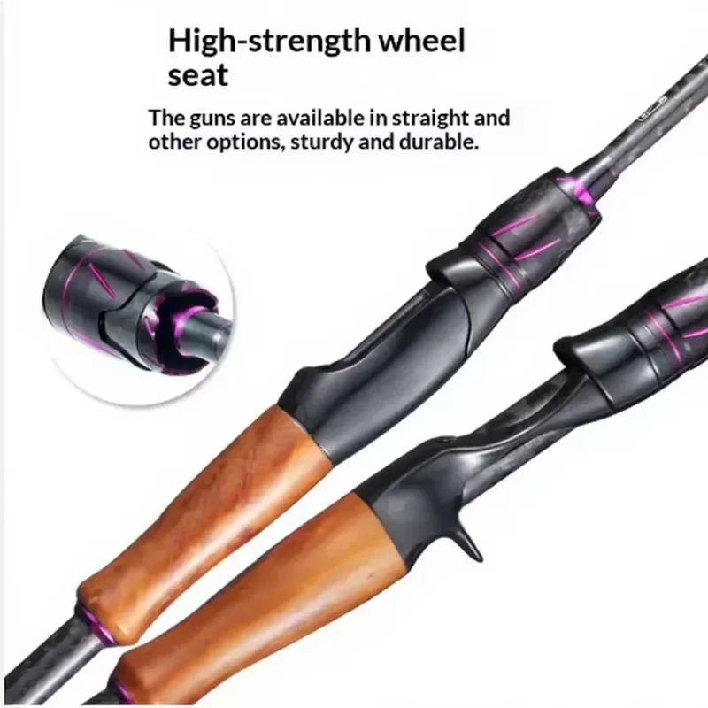 Zhengteng High Carbon Lure Rod ML/MH Action EVA Handle for Bass/Perch Saltwater Fishing with Long Distance Casting
