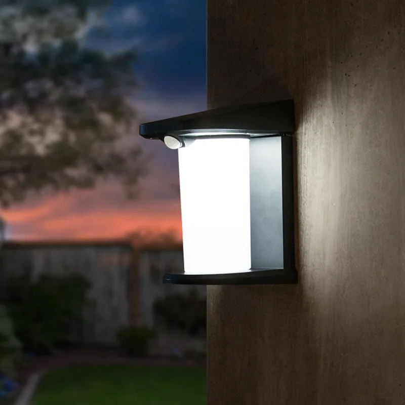 Magdalyn Modern Home Decoration Waterproof Exterior Sensor Solar Sconze Light  Staircase Night Led Indoor Garden Patio Wall Lamp