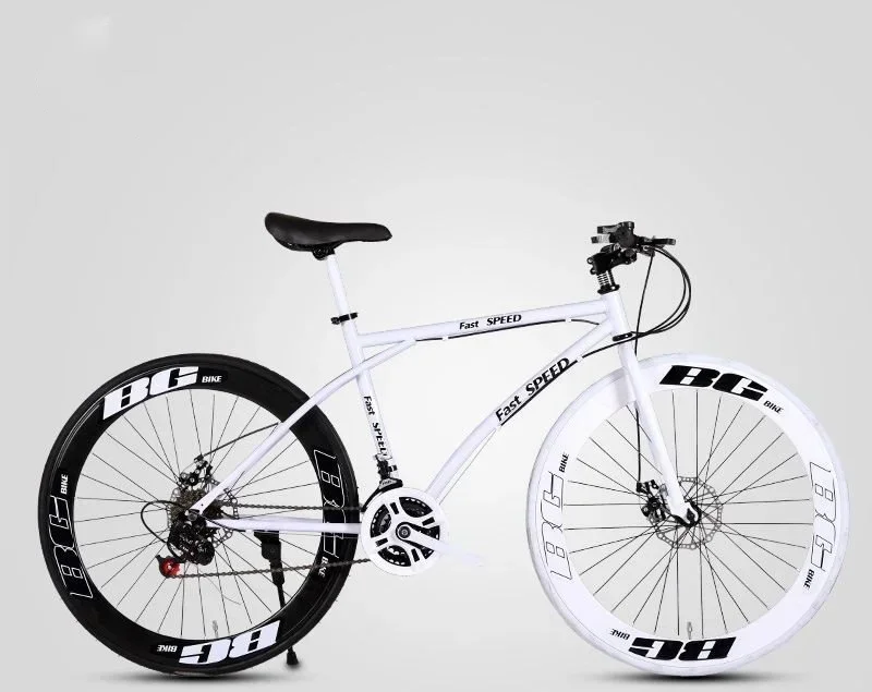 2026/Hot Sales New Design 26 Inch Road Bicycle Dual Disc Brakes Carbon Steel Road Bike Racing Mountain Bike