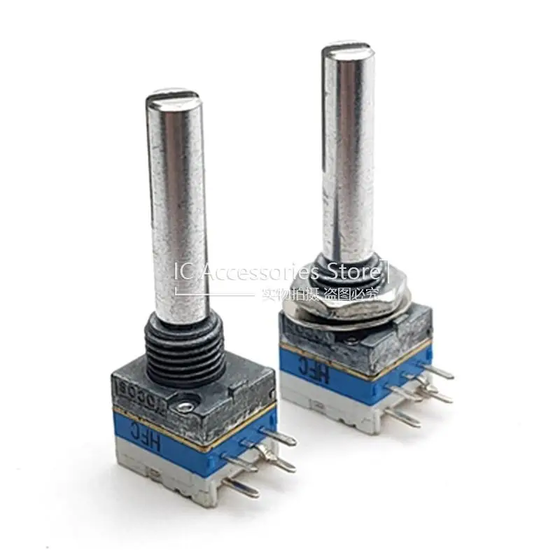 

2PCS Rotary Encoder With Push Switch 20 Positioning 10 Pulse TP90N00AE20 Shaft Length 25MM Shaft Diameter 4.5MM 5Pin