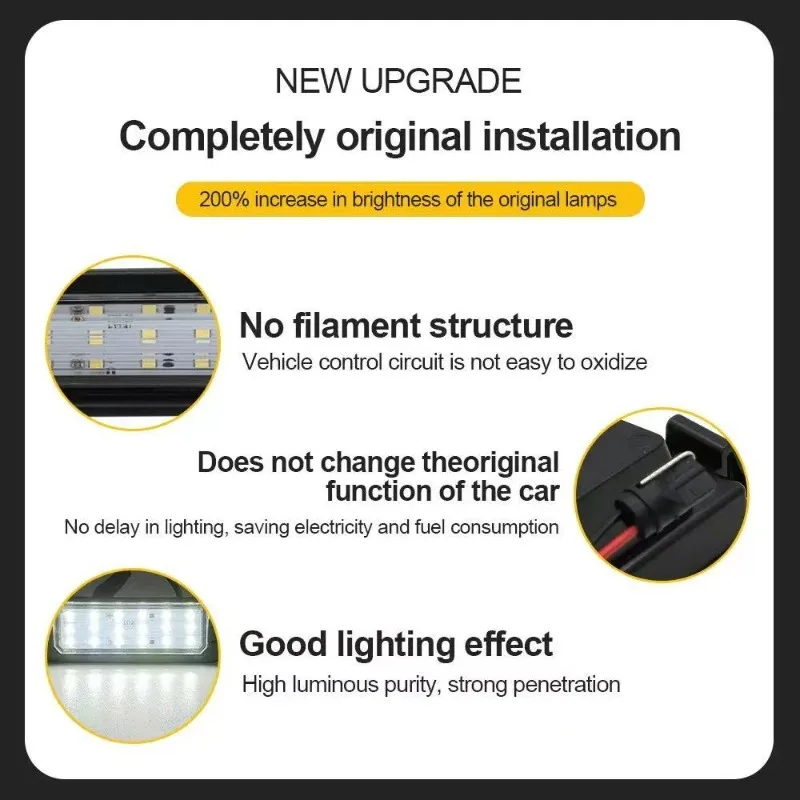 Светодиодные лампы для подсветки номерного знака Hyundai Sonata Kona Tucson Elantra Kia Sportage SL автомобильные стайлинга подсветка номера