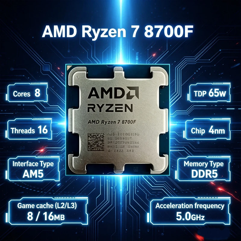 AMD Ryzen 7 8700F CPU 8 Cores - Amd Cpu Ryzen 7 评论和价格