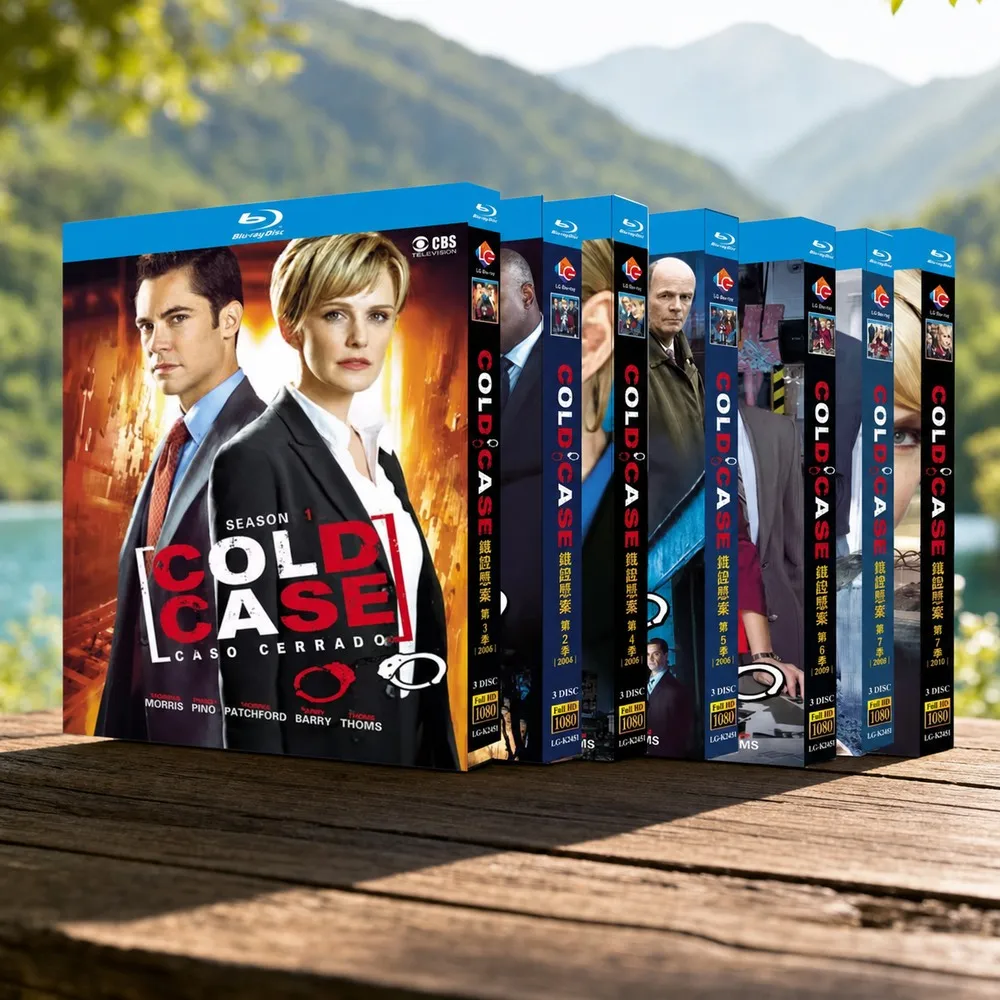 BD Blu-ray Disc High-Definition Suspense US TV Series Cold Case Seasons 1-7 21-Disc Box Set