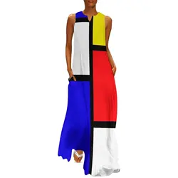 Mondrian Long Dress luxury woman party dress summer dresses ladies 2025 luxury women's party dress evening prom