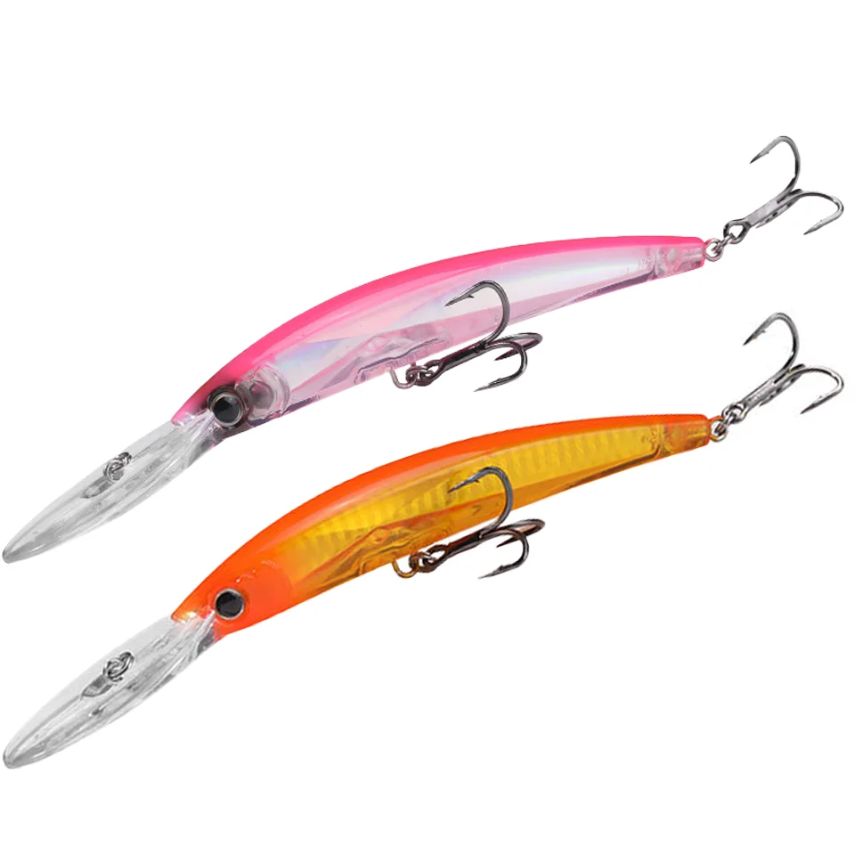 GOBYGO Deep Diver Minnow Floating Fishing Lure Wobblers 180mm 25g 3D Internal Laser Hard Bait Cranbait Wobblers For Pike Bass