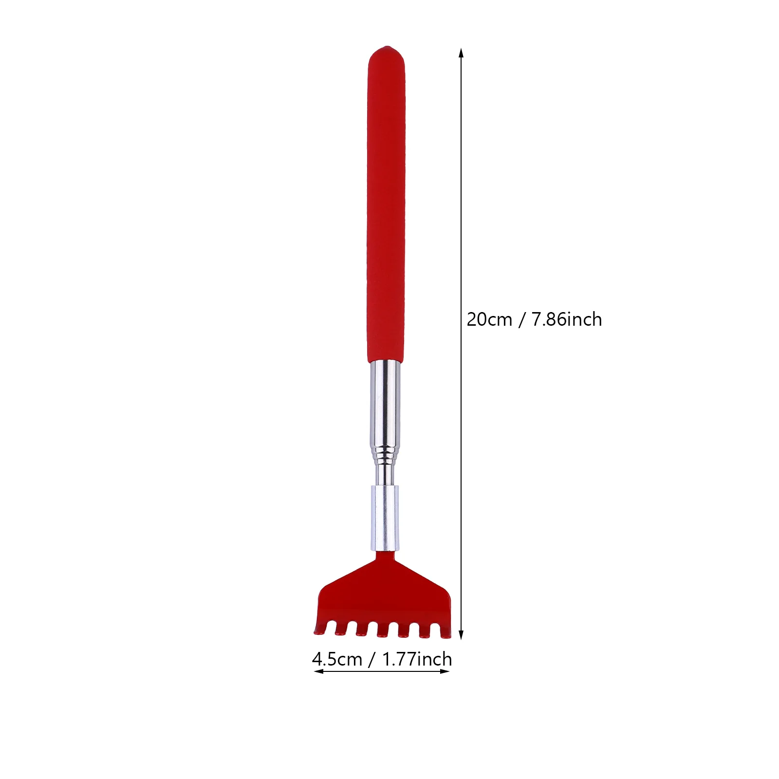 Pencakar Punggung Teleskopik Stainless Steel Jangkauan Jauh, Pereda Gatal Efisien, Pencakar Cakar Retractable, Pemijat Tubuh Portabel