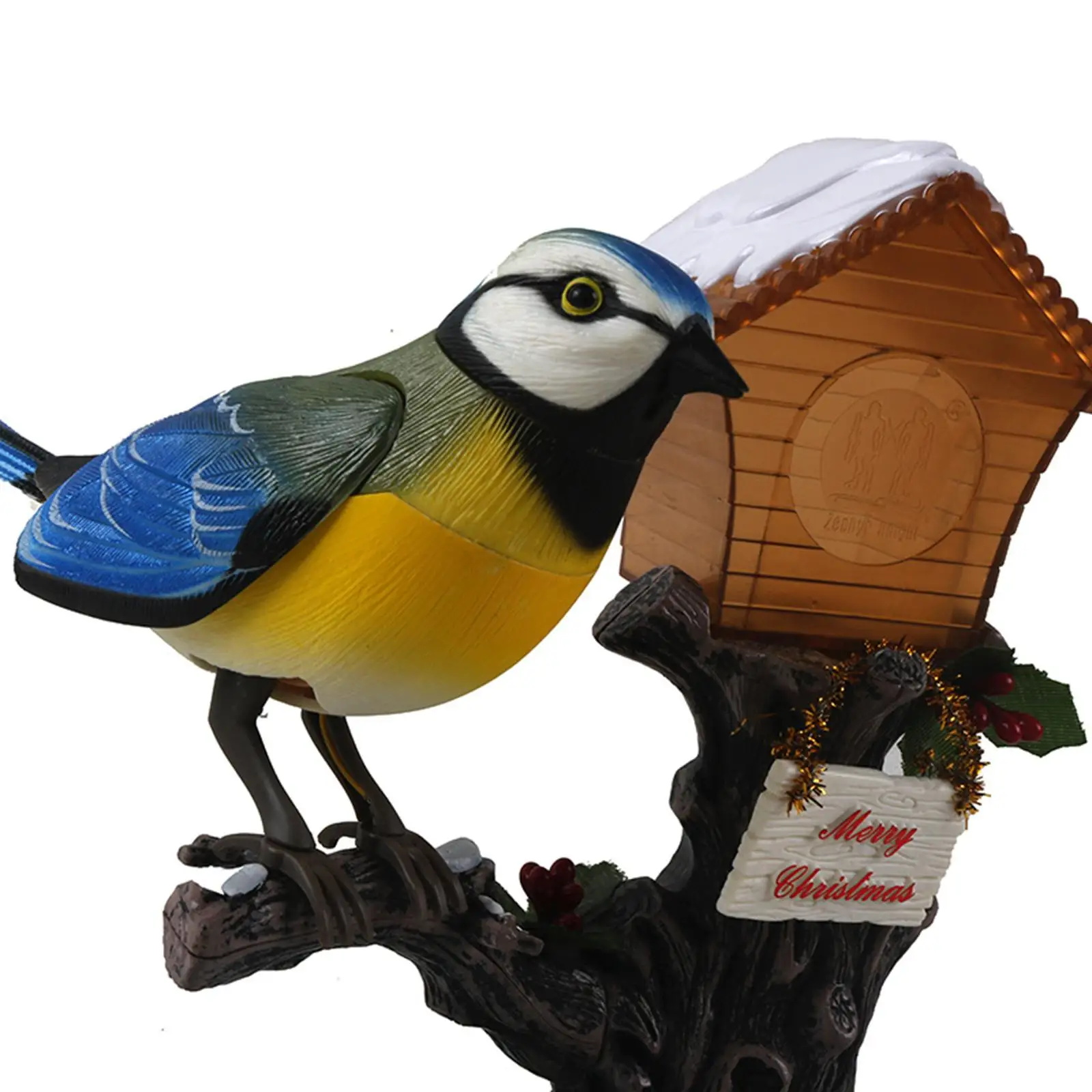 Sound Activated Chirping Bird Creative Gift Battery Operated Home Decoration
