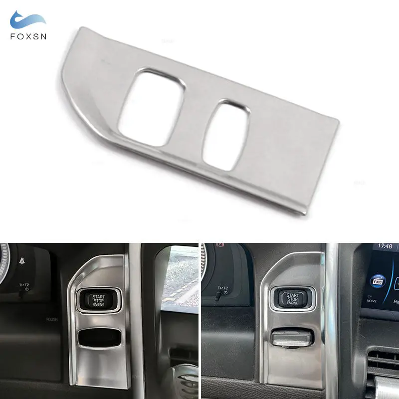 

Stainless Steel Car-stying Ignition Switch Key Hole Frame Cover Trim For Volvo XC60 2012 2013 2014 2015 2016 2017 only LHD