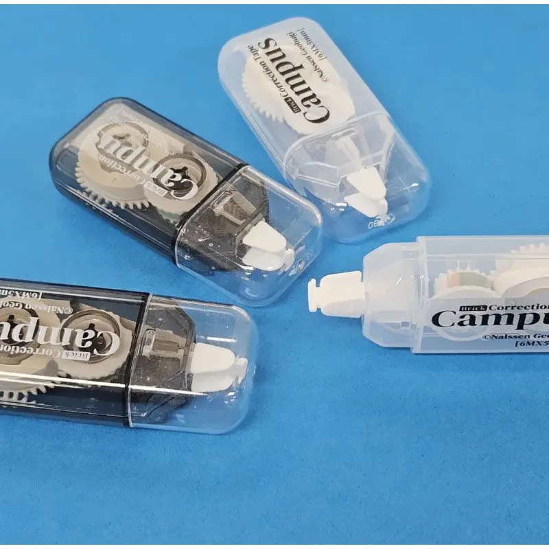 Campus Brick correction tape 1 piece back to school supplies ready White Black 6M X 5mm