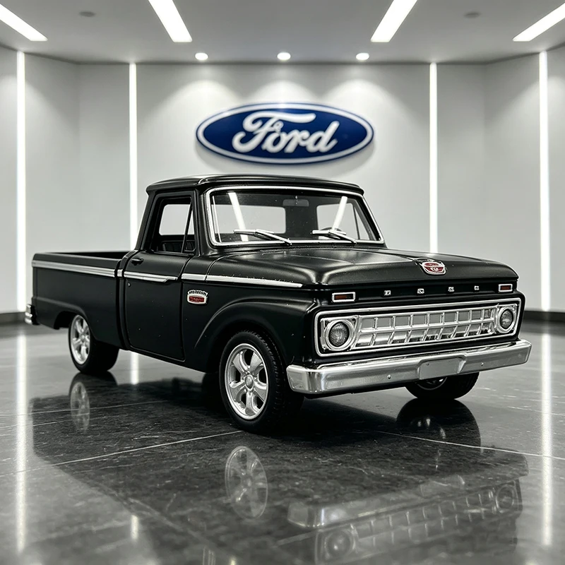 Масштабная модель автомобиля Ford F-100 F100 1965 года (1:36), литая под давлением, из сплава, для коллекции, в подарок