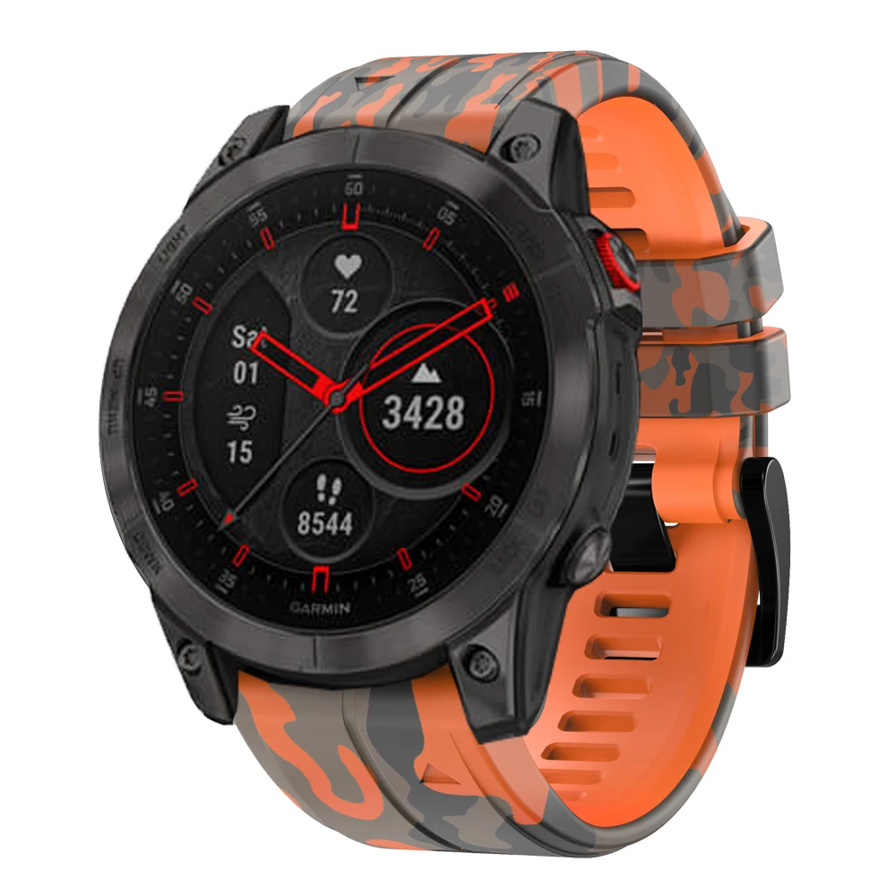 Fenix7 7X Pro opaska do zegarka Garmin Fenix 6 6X Pro 5 5X Plus 3hr silikonowy 26mm 22mm zegarek Easyfit wymienny pasek do