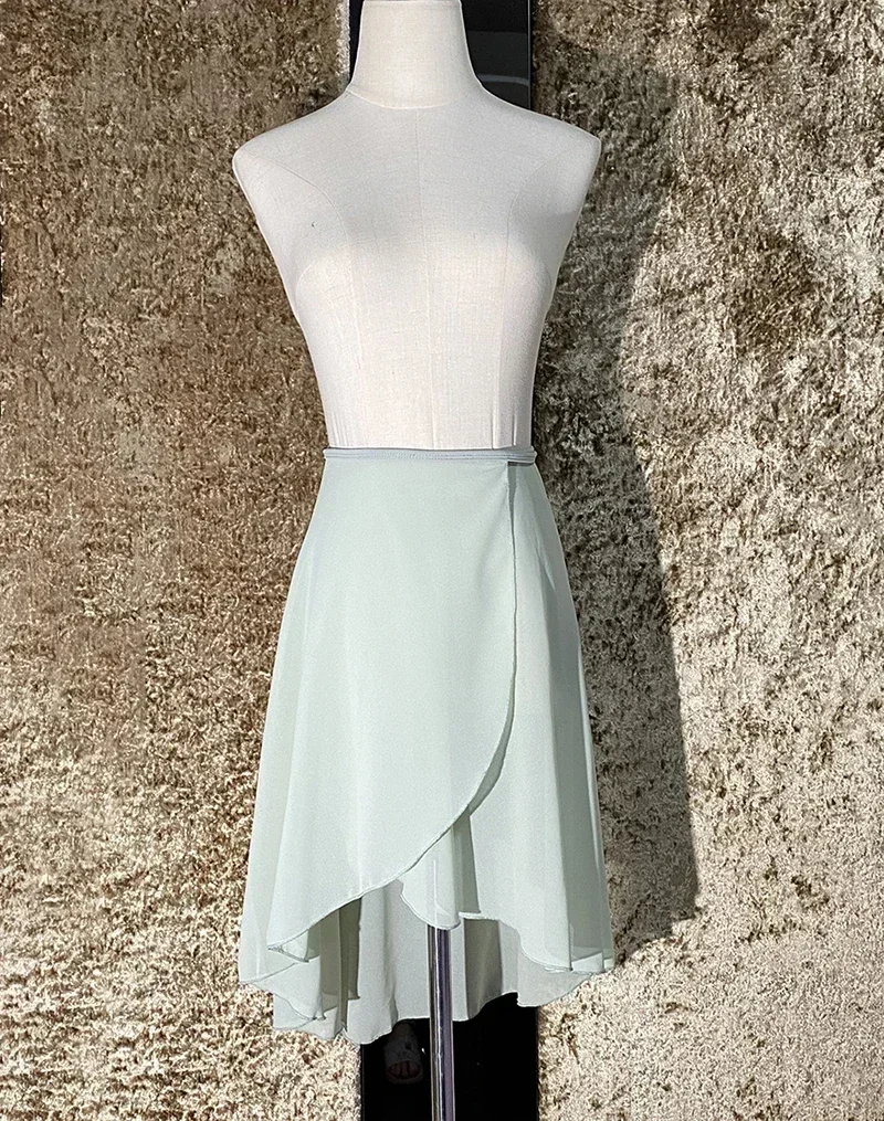 バレエレオタードエプロンスカート大人用高品質日常練習ダンスウェアカラフルシフォンダンスロングスカート女性用