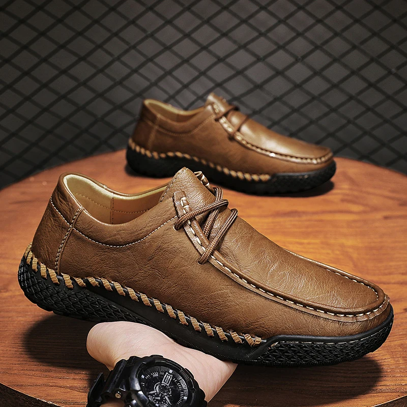 

Designer Shoes Handmade Men's Casual Sports Comfortable Driving Soft Flat Shoes Men's Shoes Hot Selling Loafers 2025