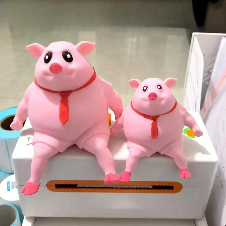 

Decompression Creative New Strange Toy Pig Cartoon Cute Pink La La Pig Toy Vent Pig Whole Person Pinch Music Decompression Toy