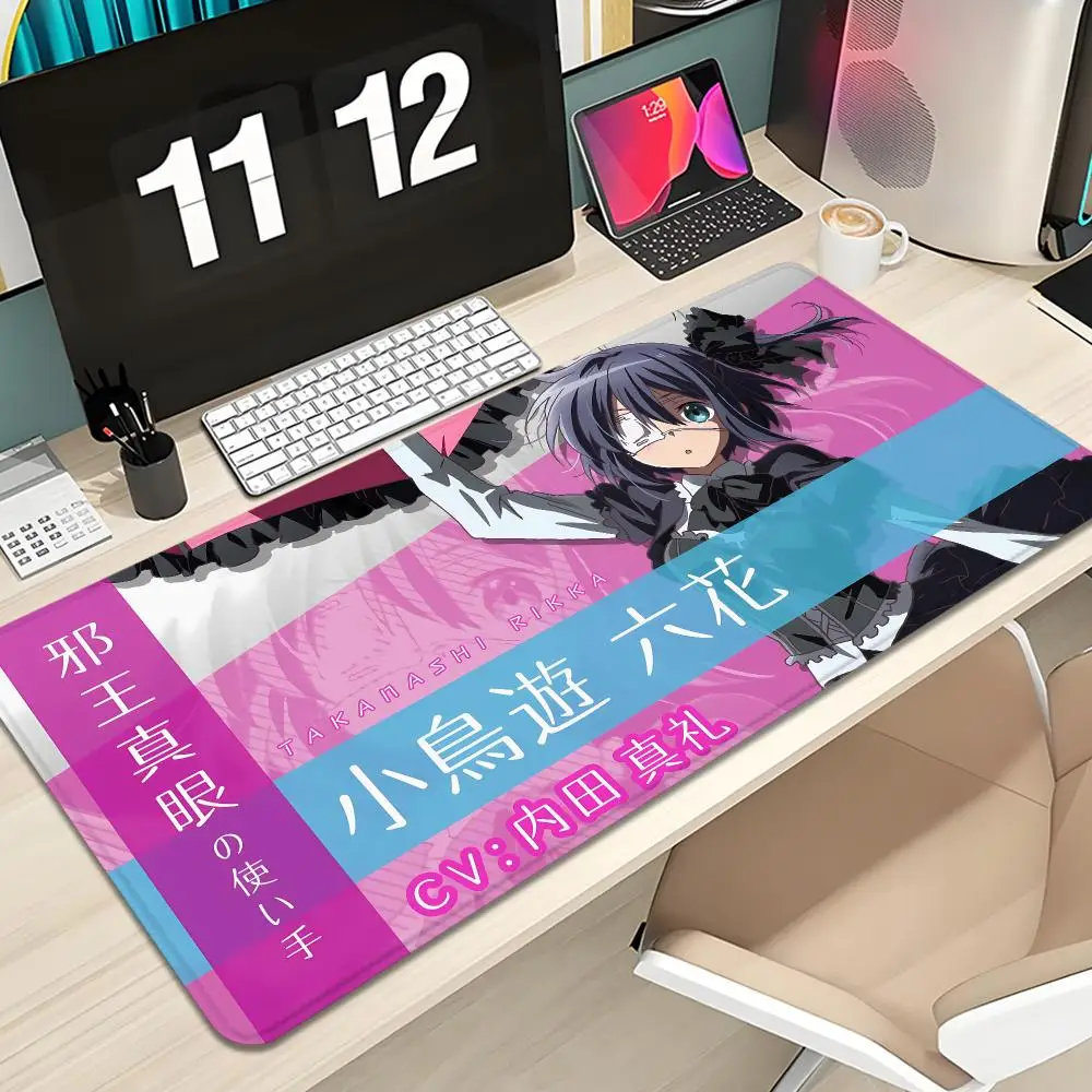 Takanashi Rikka Mouse Pad Keyboard Mousepad large 600X300 mm Desk Mat PC Gaming High definition printing Table pad