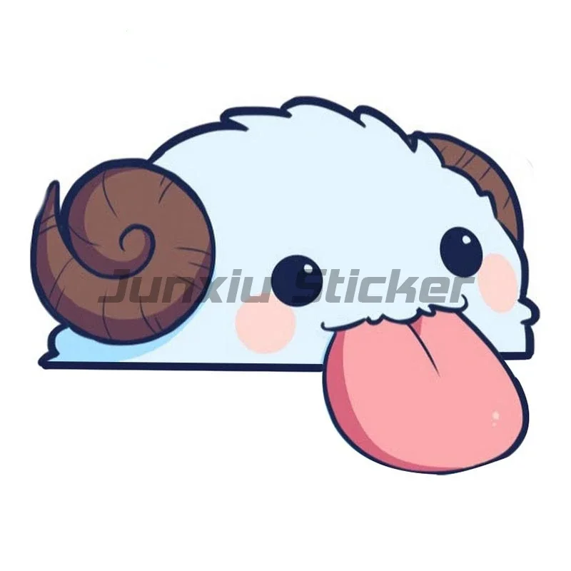 ملصقات سيارة من الفينيل من Poro Peeker، شارات جدارية لنافذة الكمبيوتر المحمول، شارات ملحقات السيارة على الزجاج الأمامي
