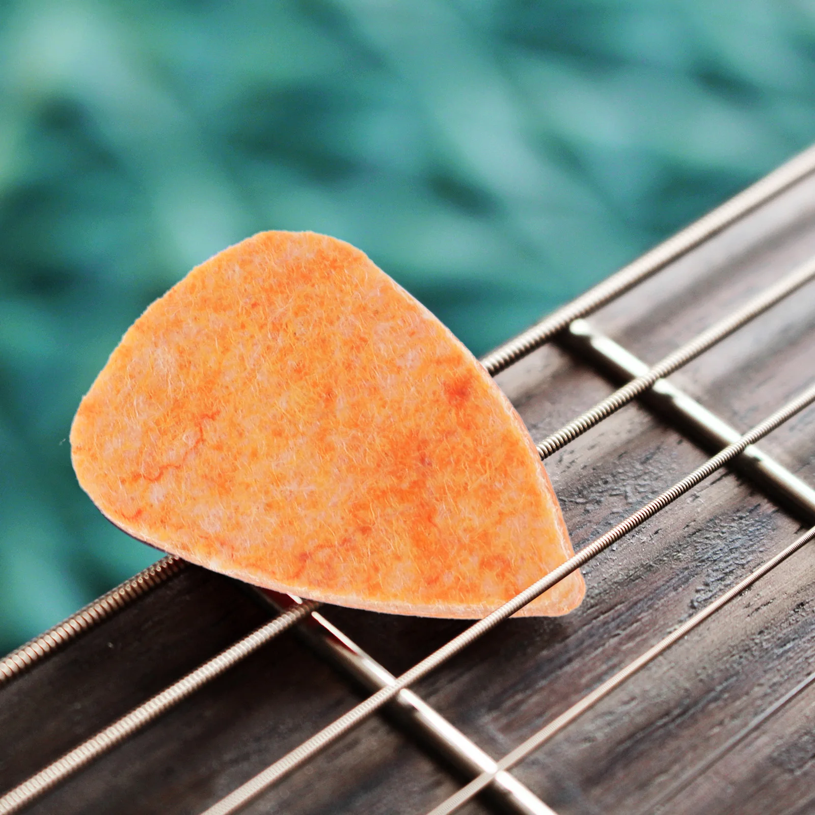 

10Pcs Wool Felt Picks for Ukulele High Density Smooth Non Slippery Plectrums Low Instrument Picks Orange