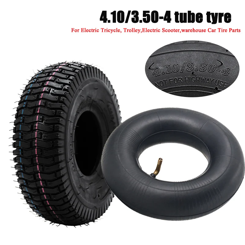 Thick and durable Butyl Rubber 10 inch 4.10/3.50-4 rubber inflatable inner and outer tires  suitable for scoote