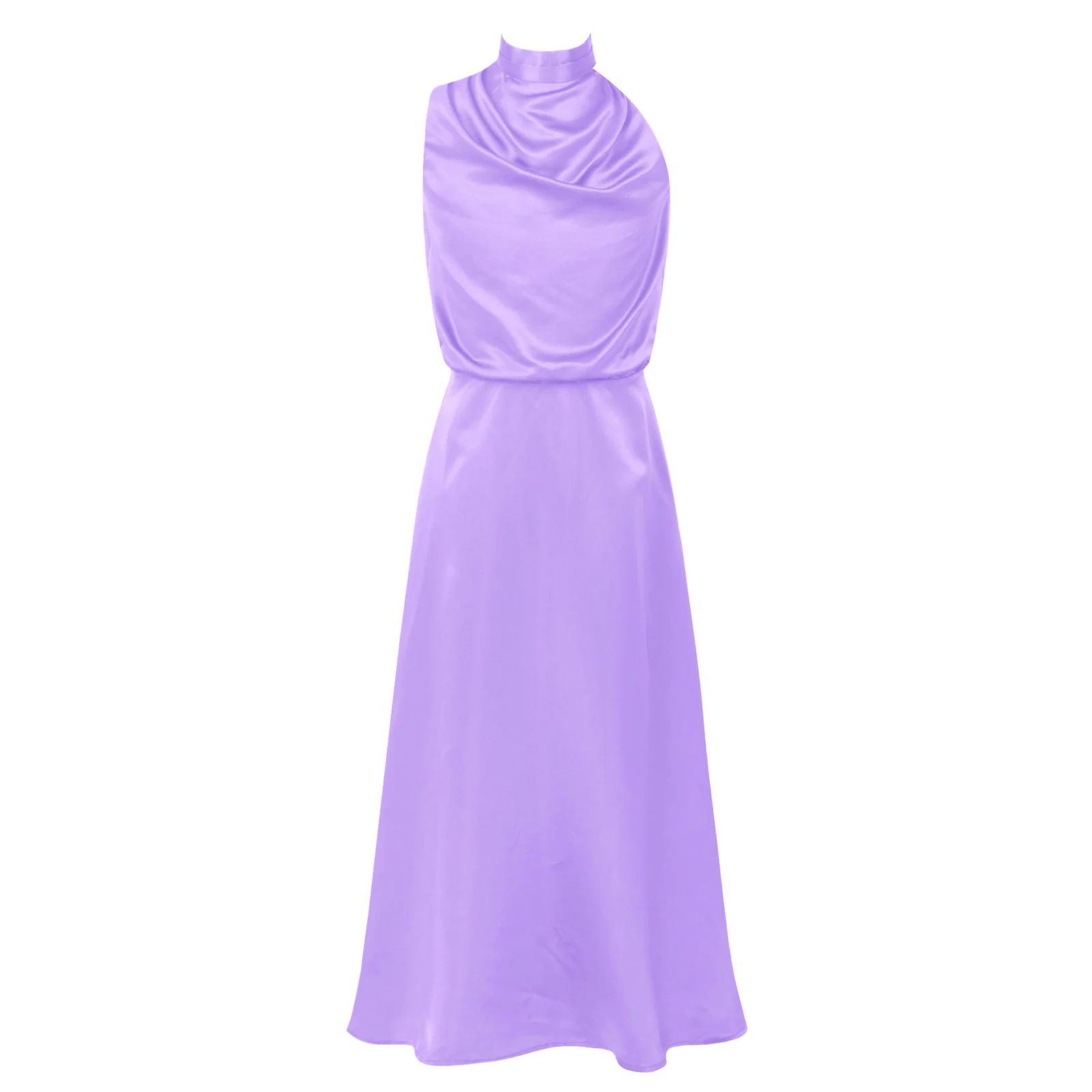 Flower Girls Satin Dress Kids Sleeveless Ruched Elegant Princess Dress Pageant Banquet Birthday Dresses Wedding Party Gown