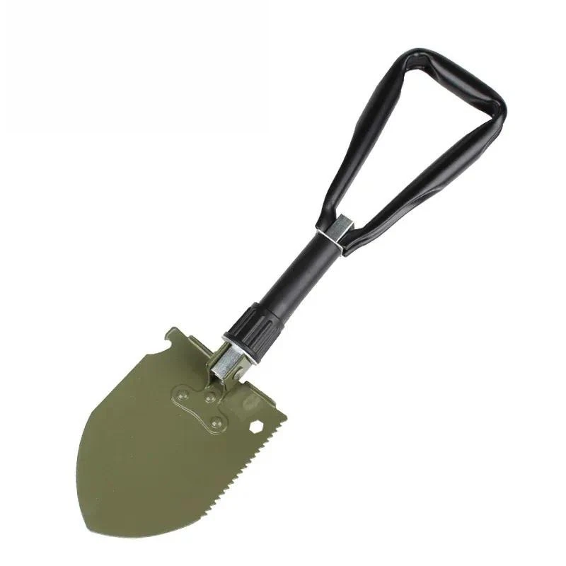 All Steel Folding Multifunctional Shovel, Mini Portable Outdoor Digging Spade for Vehicle & Survival Use