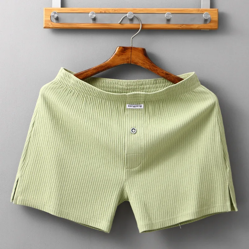 SEOBEAN Herren-Boxershorts aus 100 % Baumwolle, klassisch, kariert – weiche, atmungsaktive, bequeme Schlaf-Lounge-Unterwäsche für den täglichen Gebrauch zu Hause