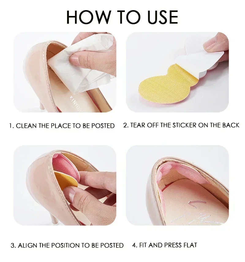 Women Insoles for Shoes High Heel Pad Adjust Size Adhesive Heels Pads Liner Grips Protector Sticker Pain Relief Foot Care Insert image 2