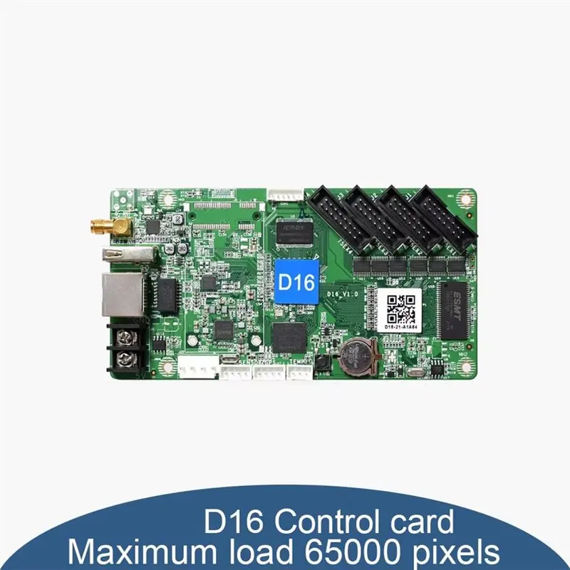 DT21 D16 Asynchronous Controller Card Full-Color LED Module 75x4 Hub 65000 for Pixel Load WiFi USB Cable for LED Screen