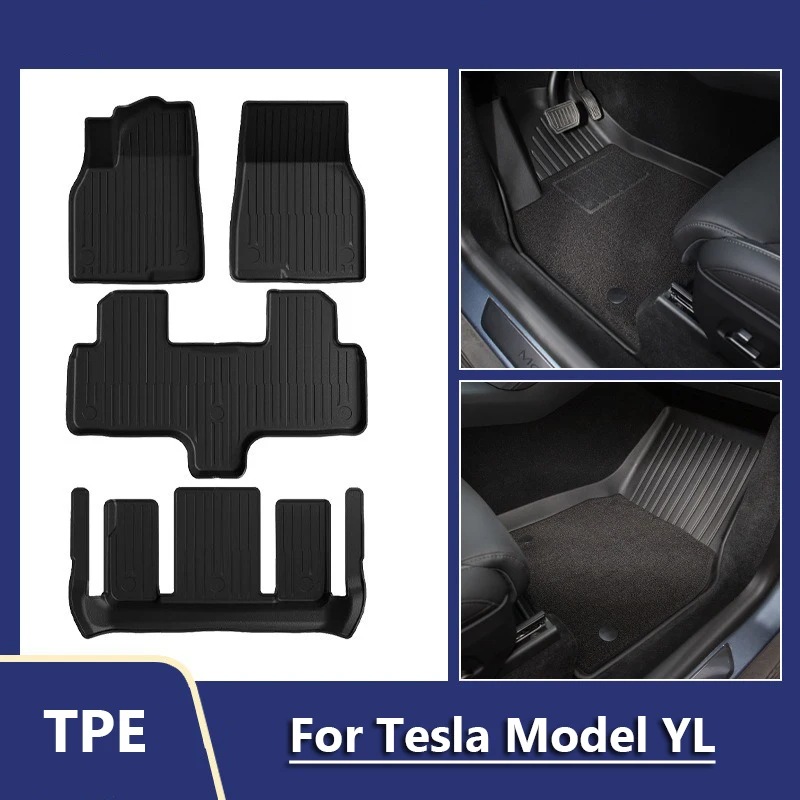 

Car Special TPE Car Floor Mats For Tesla Model YL 2025 Waterproof wear-resisting Accessories interior Decor Styling ideas