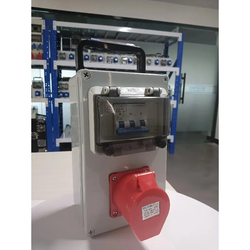 Three-phase Convenient Portable Power Socket Distribution Box, Security Equipment Shell, Durable Socket Distribution Box