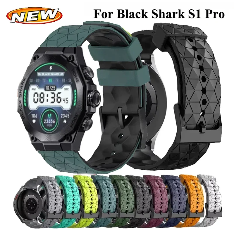Colorful Silicone Wrist Band For Black Shark S1 Pro Smartwatch 22mm Sport Watchband Bracelet For Black Shark S1 Pro Correa Strap