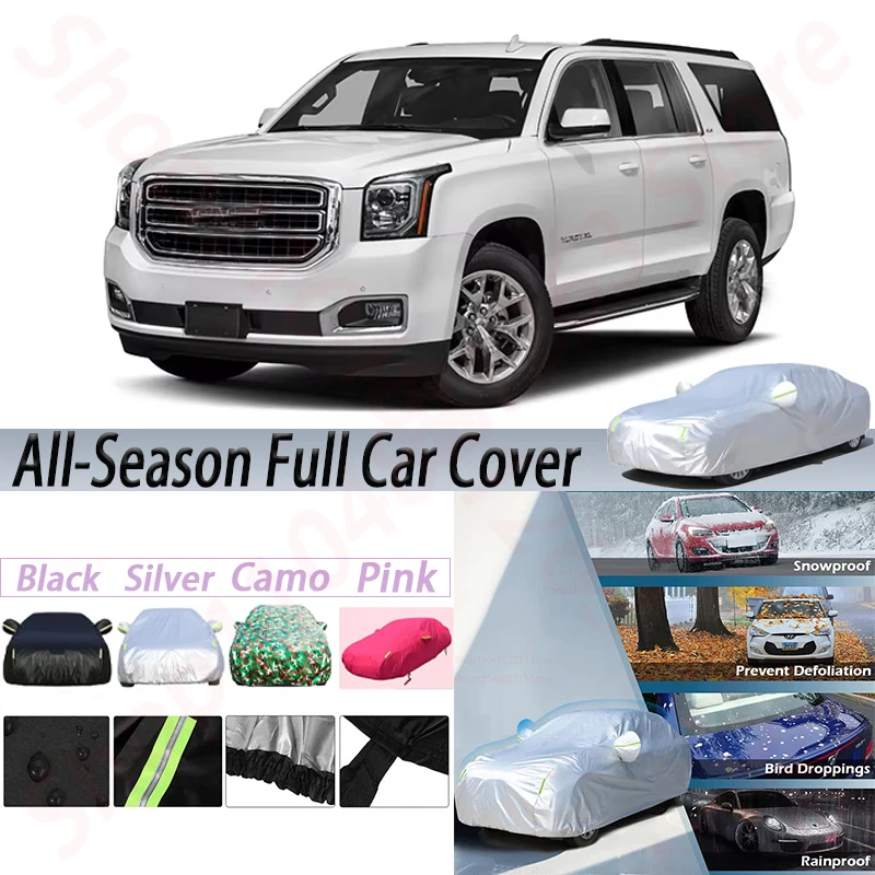 

Waterproof Car Covers For GMC Yukon Outdoor Sun Shade Anti-UV Rain Snow Ice Fog Protection Cover Dust Proof