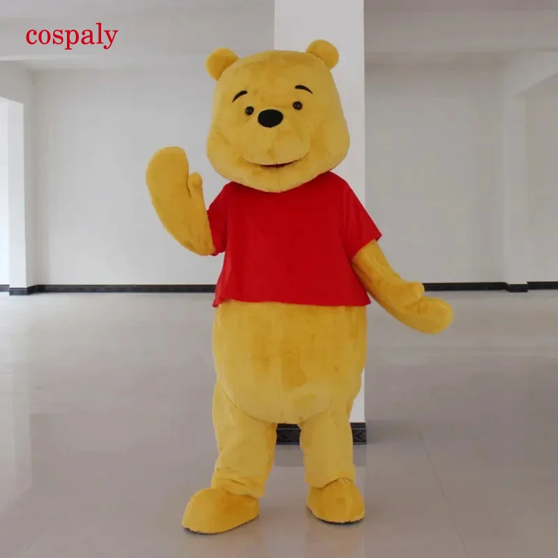 Cosplay Cartoon Character Winnie The Pooh Bear Mascot Costume Advertising Ceremony Fancy Dress Party Animal Carnival Props