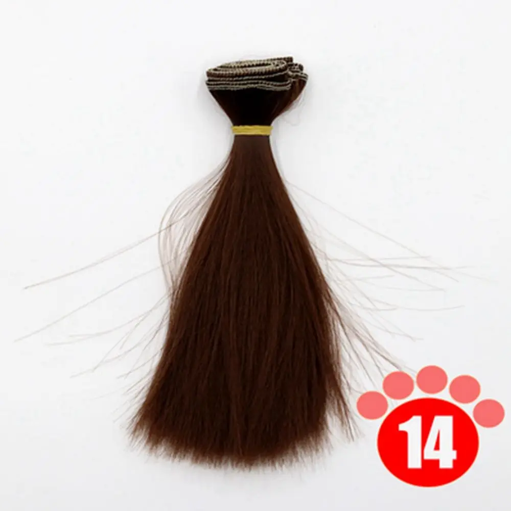 1PC High Quality High-temperature Wire Synthetic Fiber  Wigs DIY Dolls Accessories Wig Hair Long Straight