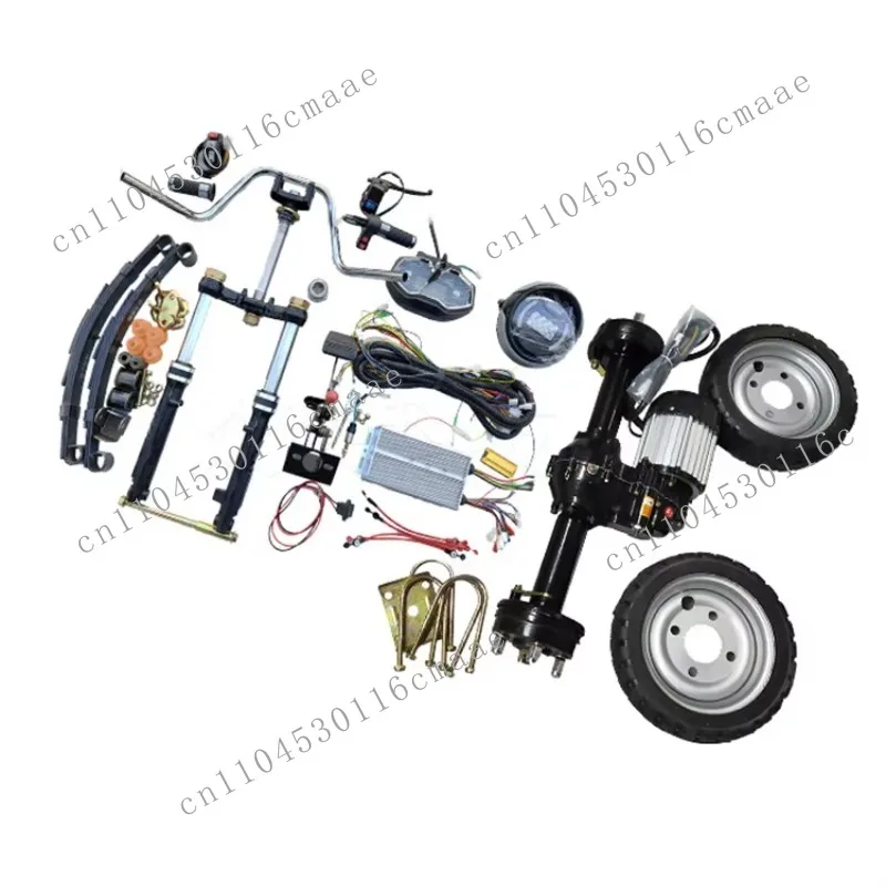 NEW Electric Tricycle Full Differential Motor Wheelset High Power 800-1200W Convenient Full Conversion Kit