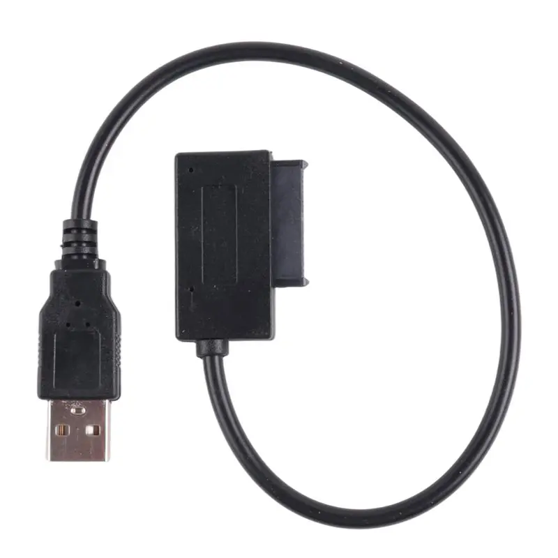 B84B-USB Adapter PC 6P+7P CD DVD Rom SATA To USB 2.0 Converter Slimline Sata 13 Pin Drive Cable For PC Laptop Notebook