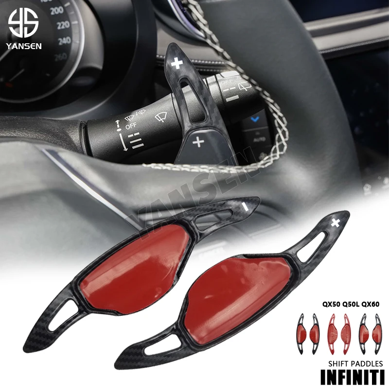 

Paddle Shift For Nissan Altima Infiniti Q50 Q50L QX50 Q60 QX60 DSG 2019~2022 Steering Wheel DSG Extension Sticker