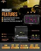 Auxbeam 범용 RGB 8 갱 스위치 패널(앱/원격 제어 전자 릴레이 시스템(단면 콘센트) 포함) 자동차 SUV UTV ATV용 2