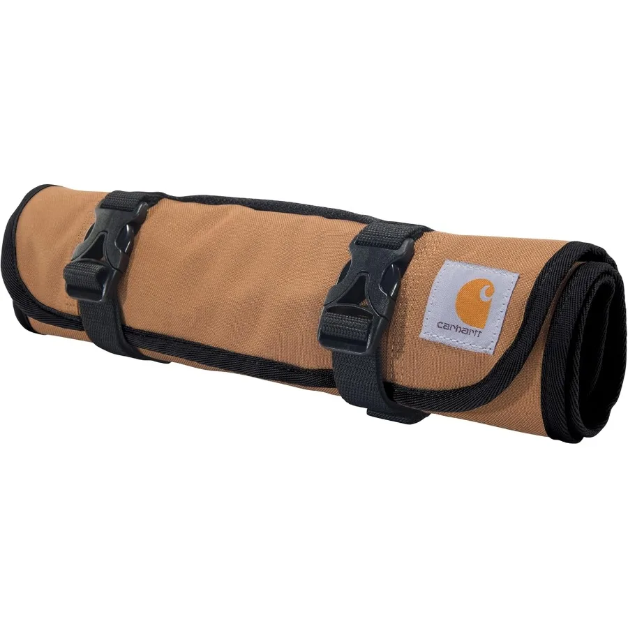 Carhartt Rollo de utilidad de 18 bolsillos, duradero, resistente al agua, bolsa en rollo para organización de herramientas, para almacenamiento de trabajo resistente y eficiente