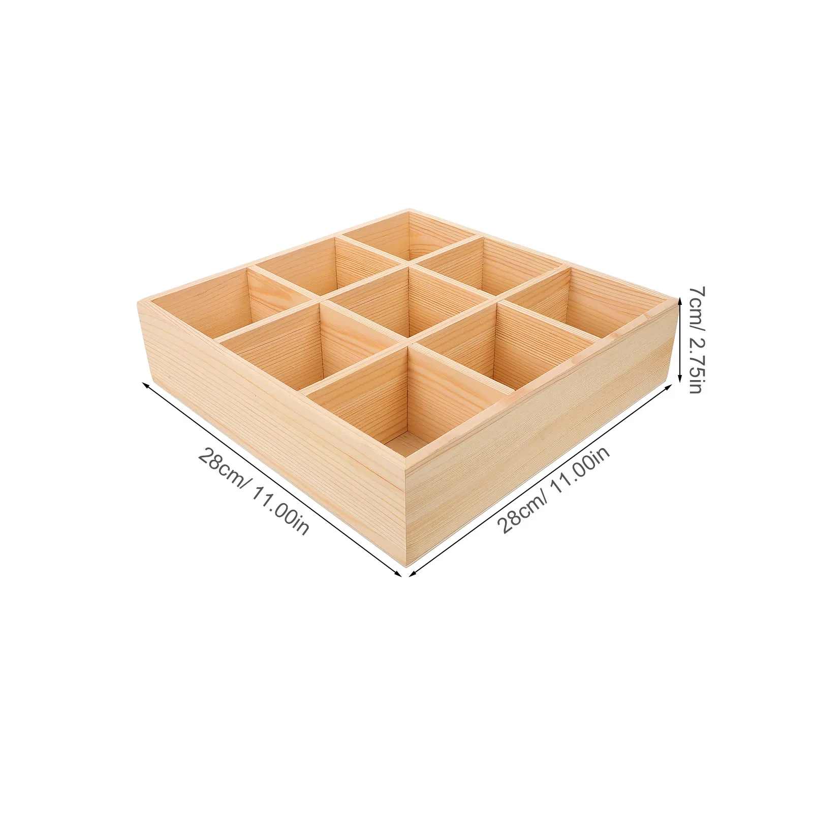 Wooden Tea Bag Holder Sugar Packets Spice Pouches Instant Coffee Storage Box Tea Organizer Kitchen Counter Small Storage