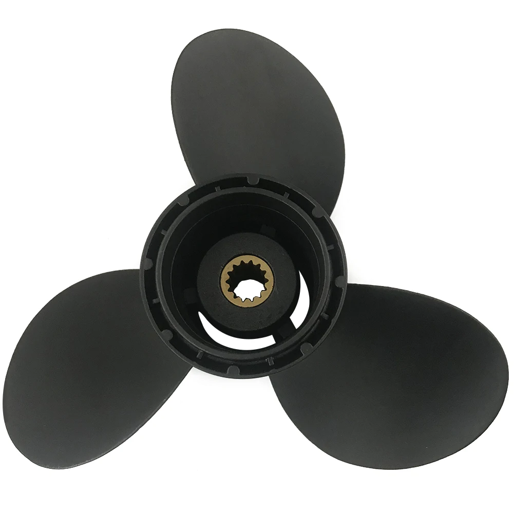 Boat Propeller 12 1/2X9 for Johnson/BRP/Evinrude/OMC 40HP-50HP 3 Blades Aluminum 13 Tooth RH 12.5x9