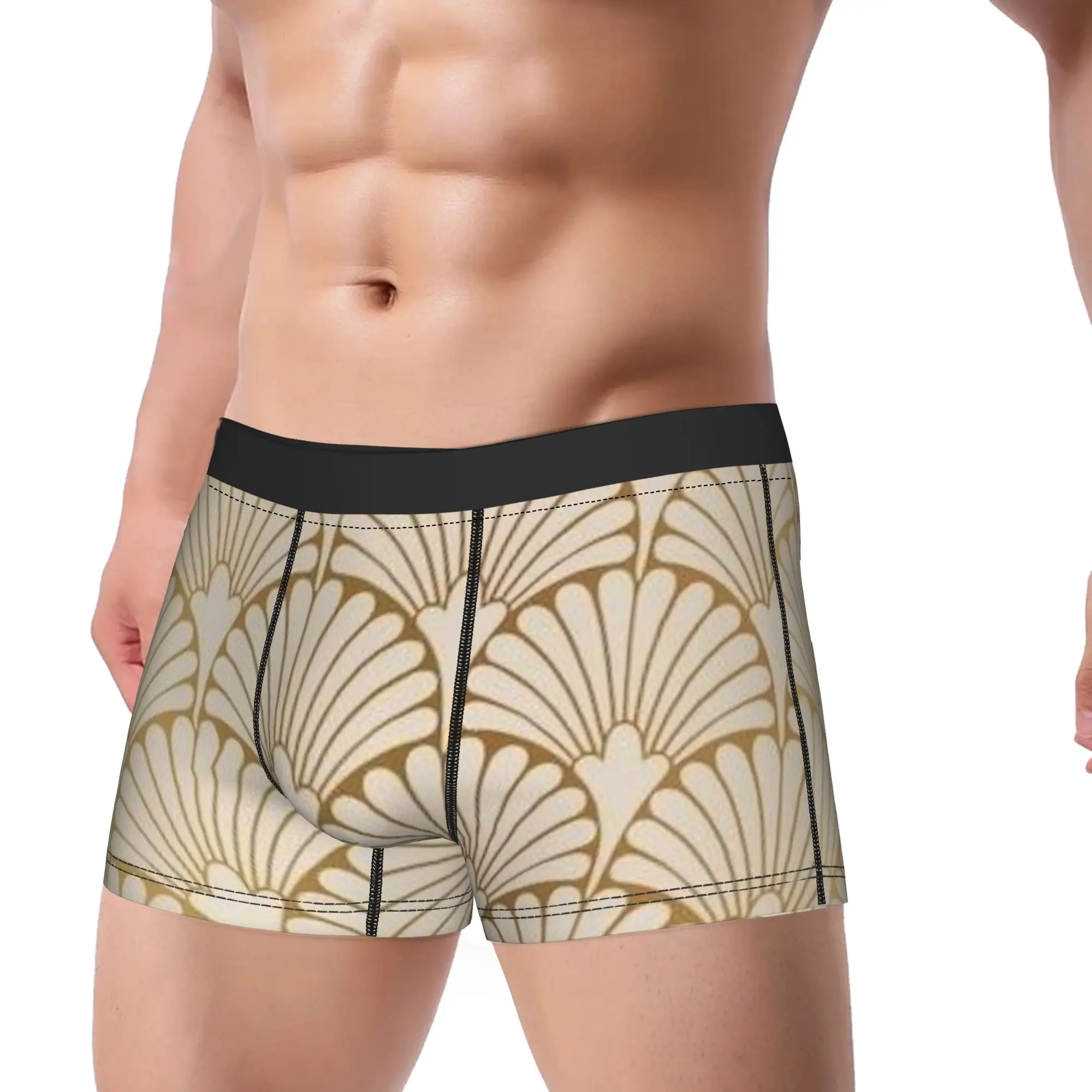 Sector (22) Fan Pattern Underpants Homme Panties Man Underwear Print Shorts Boxer Briefs