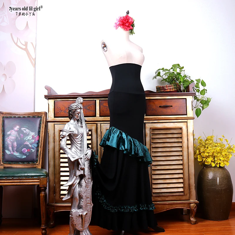 Vestido flamenco com babados de 6 camadas DTT41 é uma marca popular de roupas de dança