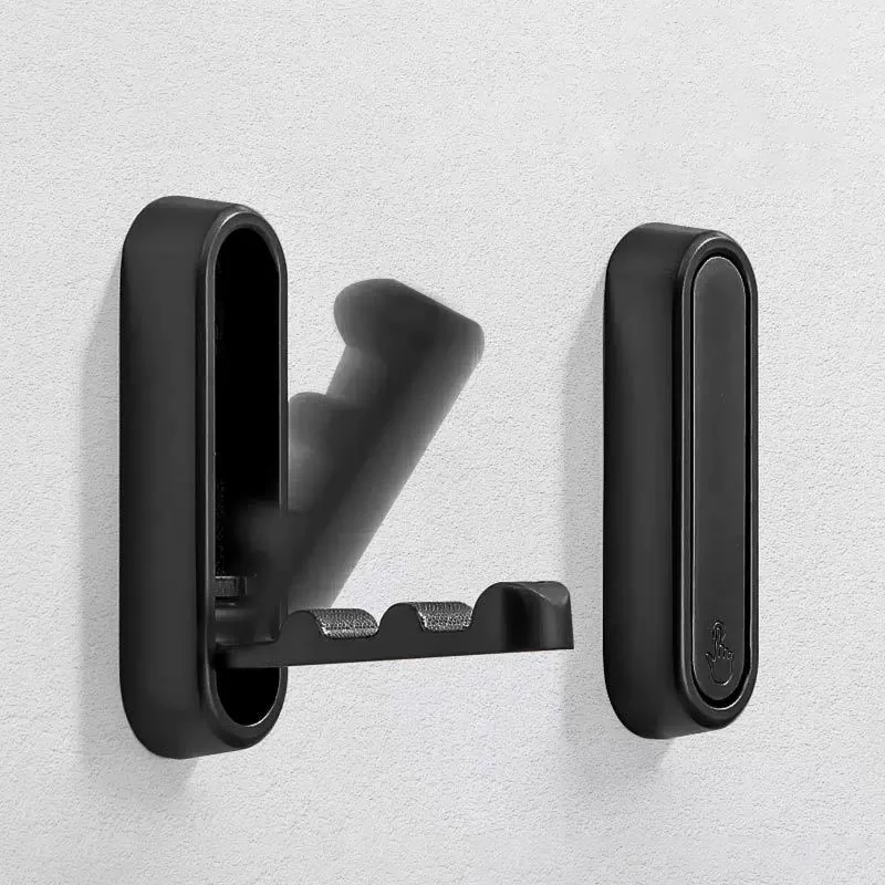 1/2pcs Folding Wall Hook Hidden Robe Towel clothes Coat Hook folding hooks for Kitchen Bathroom Towel Hanger Home accessories
