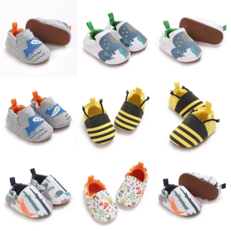 Spring And Autumn New Cute Cartoon Foot Set Suitable for 0-1 Year Old Baby's Walking Shoes