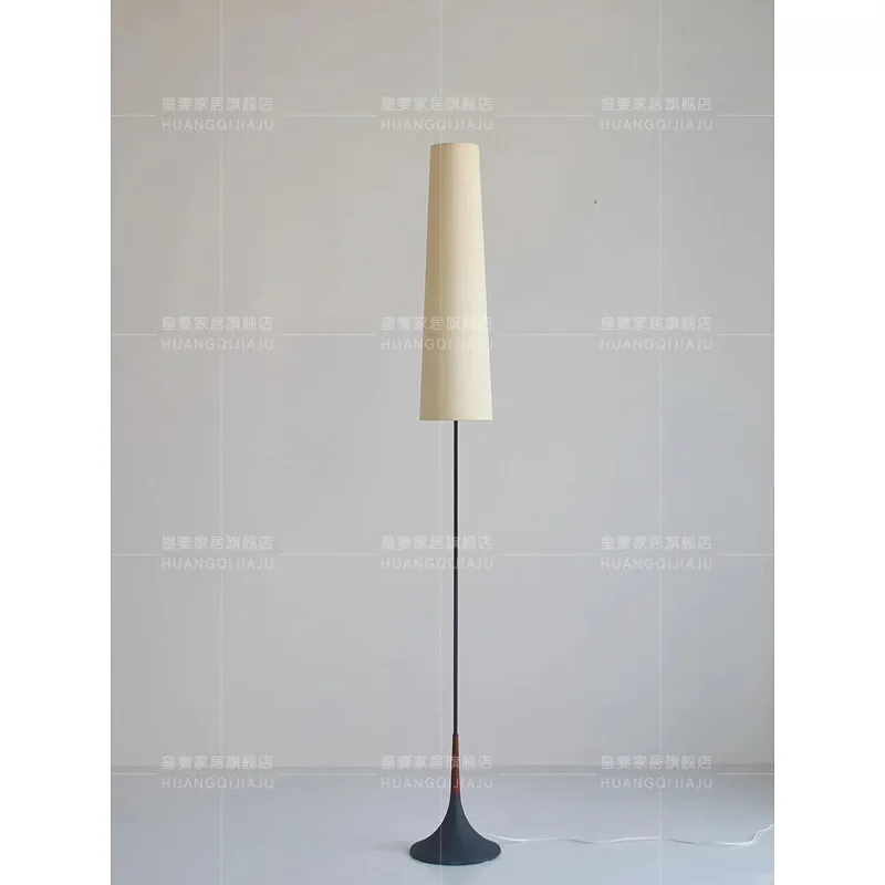 Simple modern floor lamp living room sand wabi wind Japanese creative hair bedroom bedside designer retro atmosphere lamp