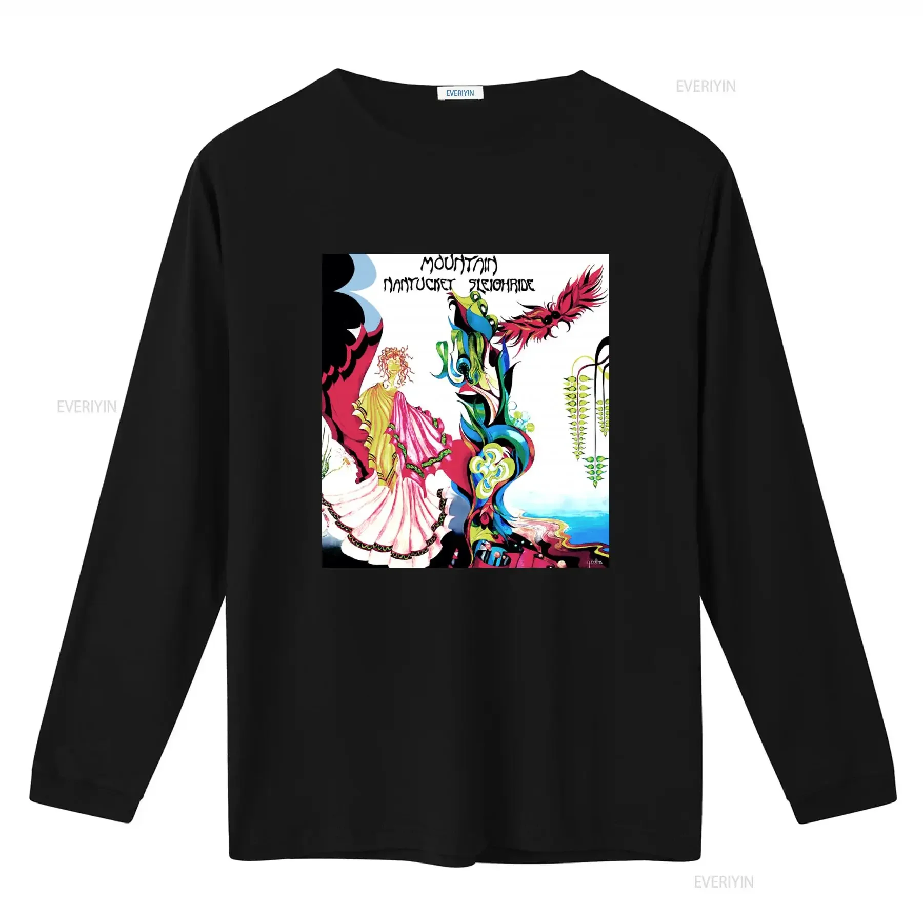 Vintage Mountain Nantucket Sleighride Art Print Cotton White T Shirt All Sizes Available vintage Washed Stylish graphic homme