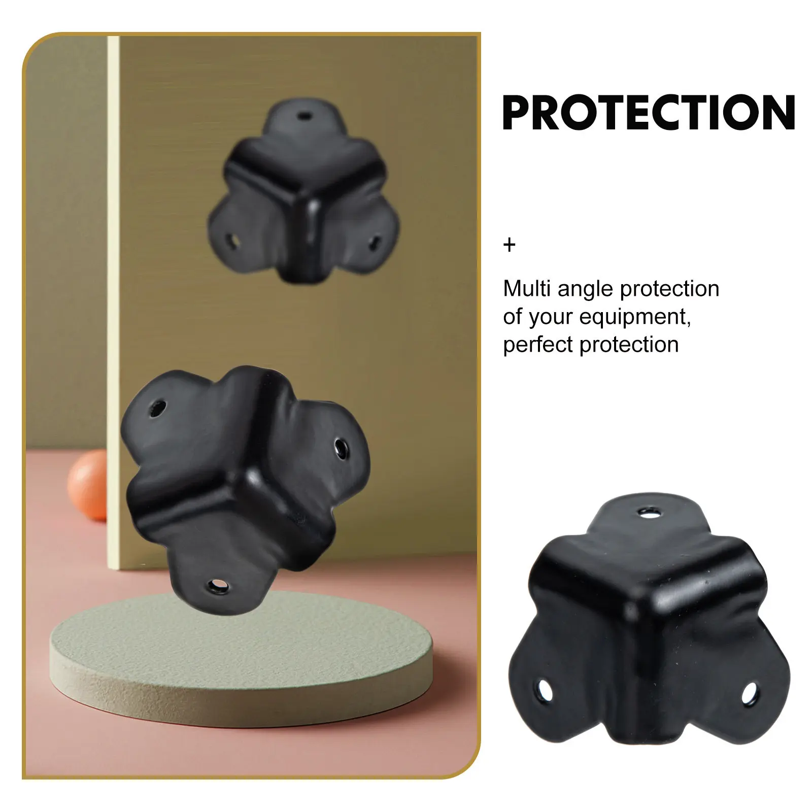 1Set Professional Iron Speaker Corner Protector Rugged Corner Protector for Audio Equipment Cabinets Desks Edge Protection